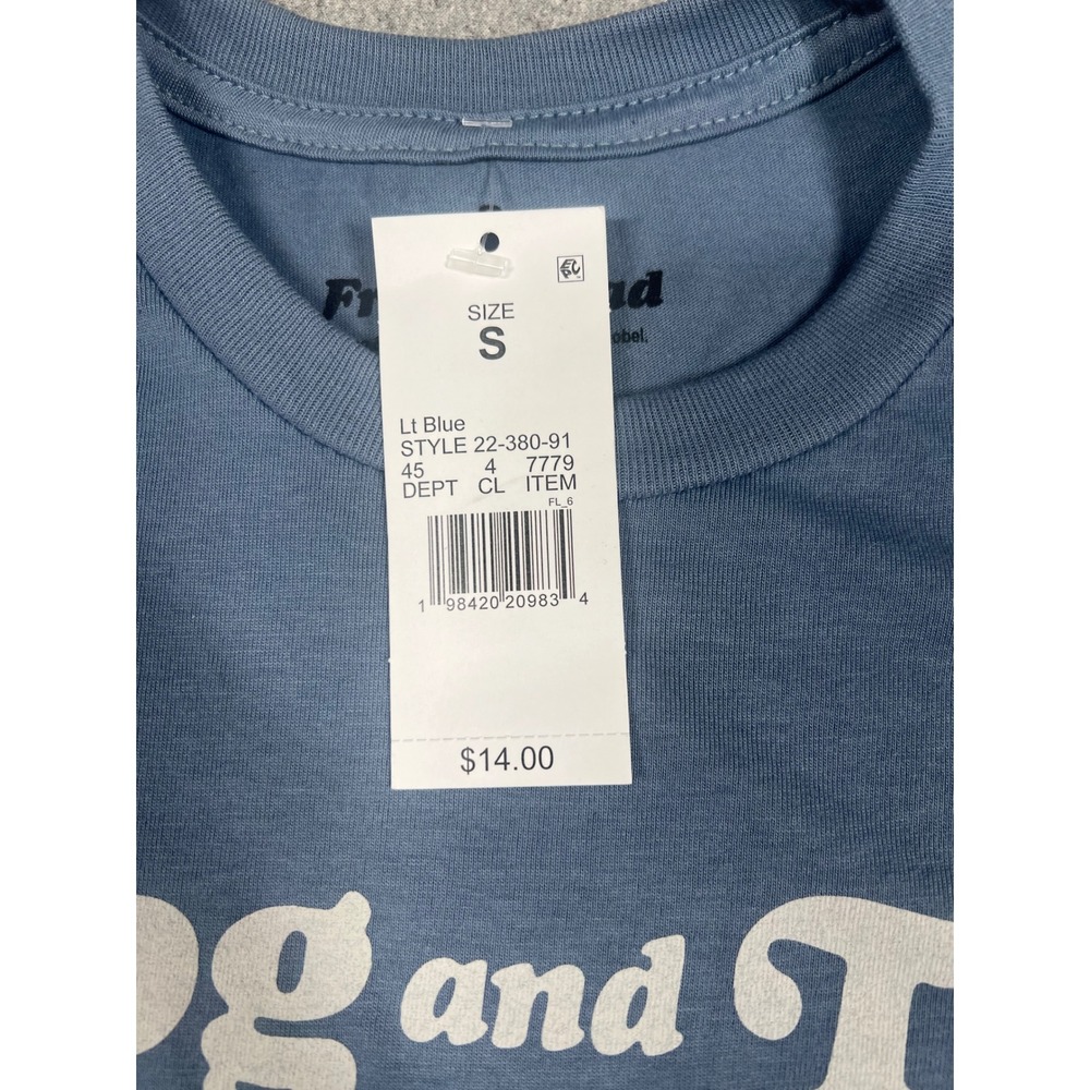 Frog and Toad Graphic T-Shirt Mens Small Blue NWT Today I Will Take Life Easy - Picture 2 of 5